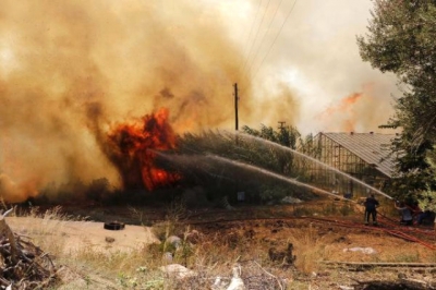 Antalyada Aksuda Orman Yangını